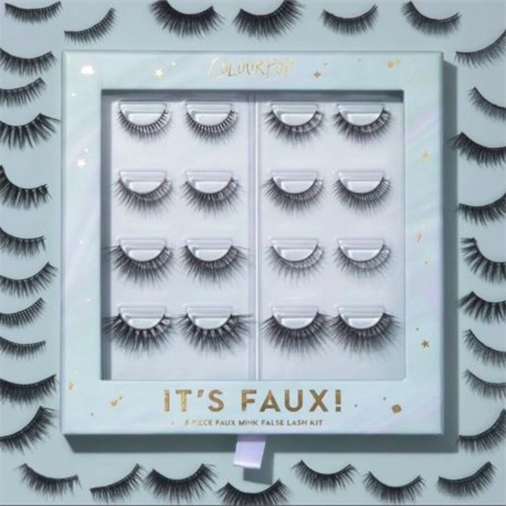 COLOUR POP It's Faux 8 Piece Faux Mink False Lash Kit + Cashmere Lashes Set